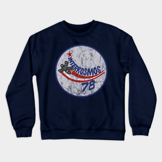 Interkosmos 78 - Russian Space Program Patch Crewneck Sweatshirt by Slightly Unhinged